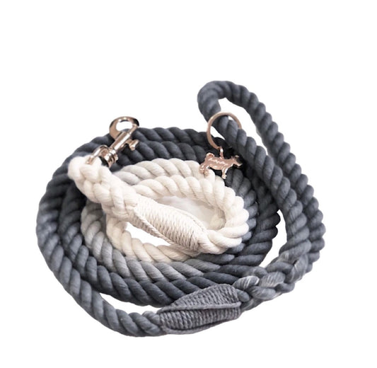 ROPE LEASH - OMBRE GREY