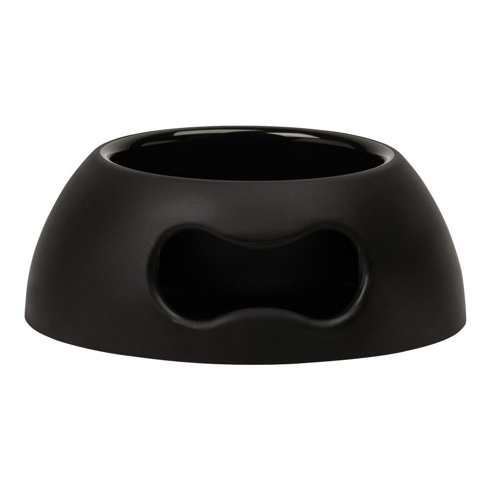 DOG FEEDER - BLACK POLYPROPYLENE