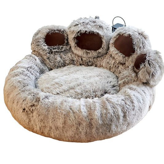 DOG BED - FURRY PAW SHAPED