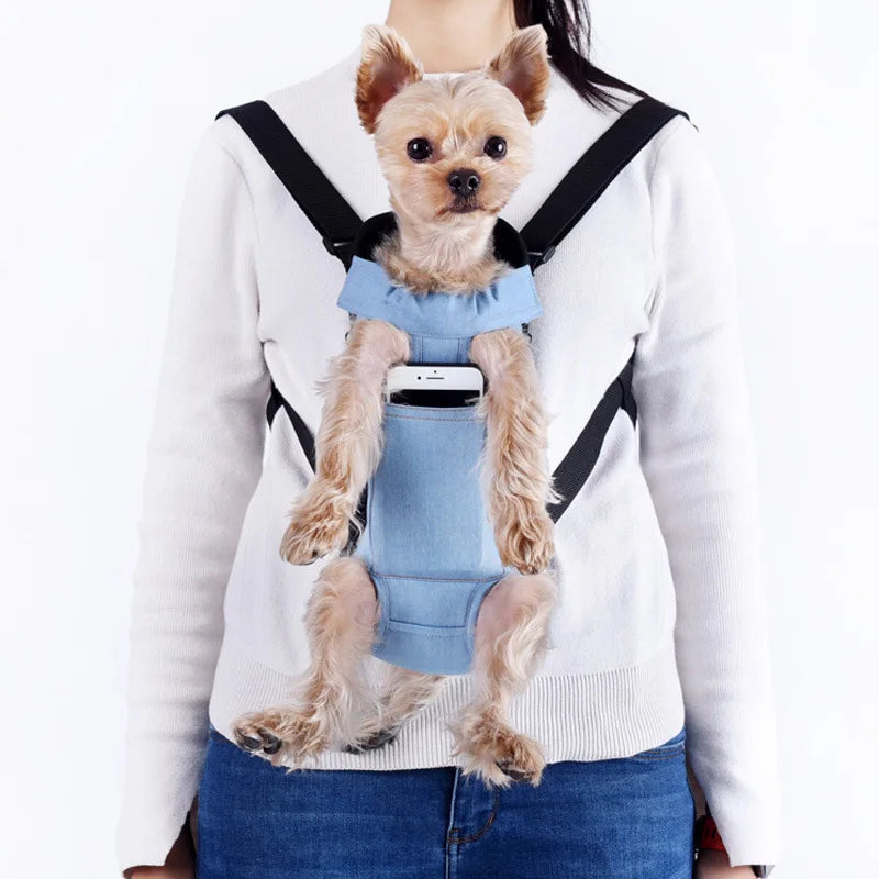 DOG CARRIER BACKPACK - DENIM