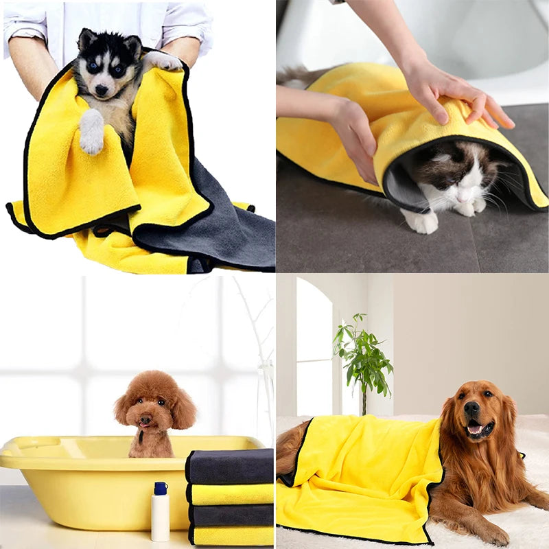 DOG TOWELS - QUICK DRYING MICROFIBER SUPER ABSORBENT