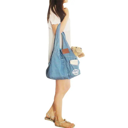 DOG CARRIER BACKPACK - DENIM