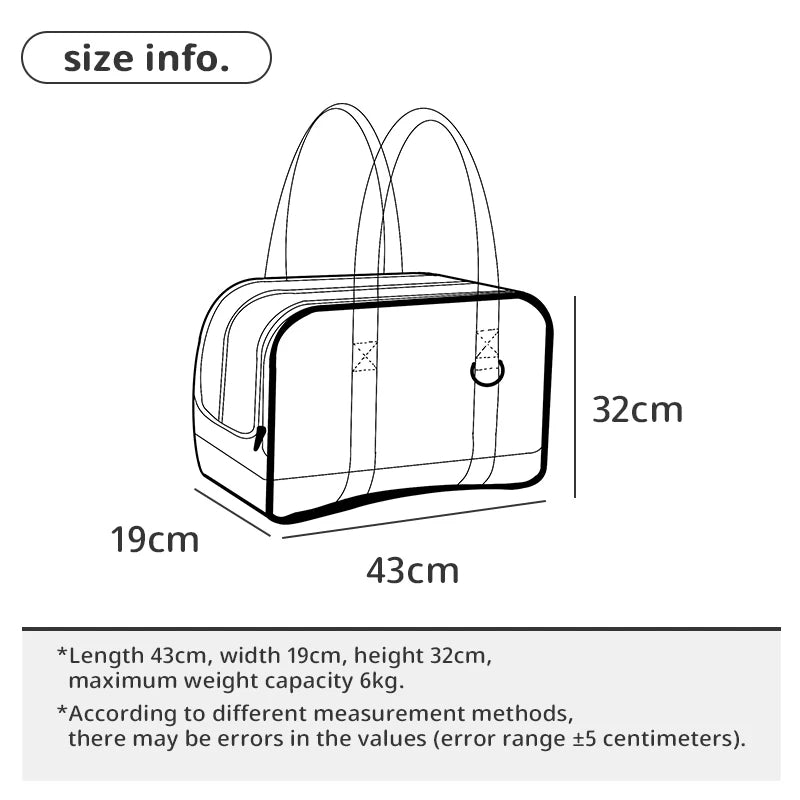 DOG CARRIER BAG - MESH