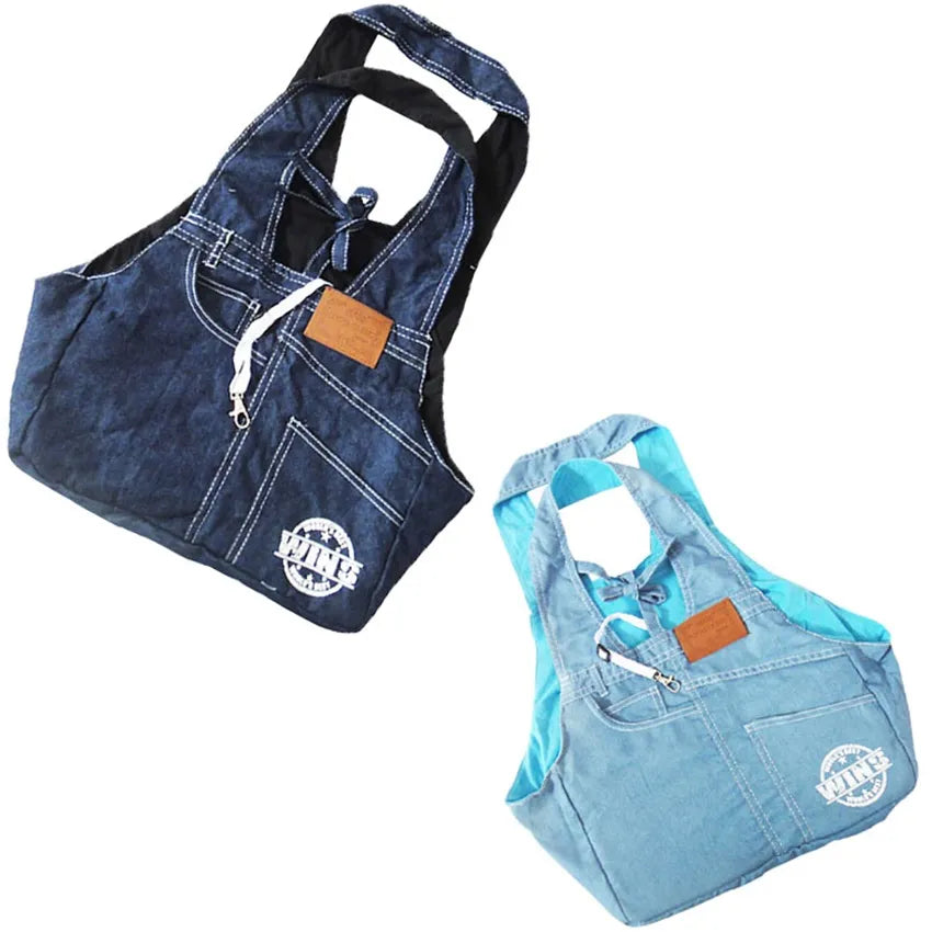 DOG CARRIER BACKPACK - DENIM