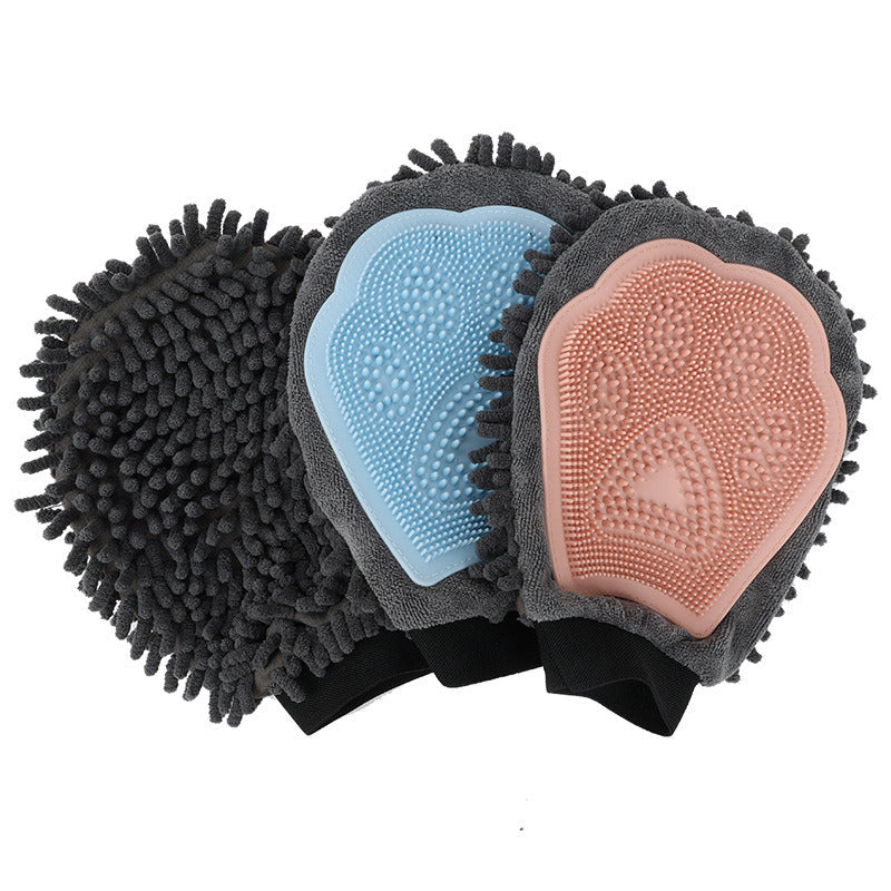 DOG GROOMING GLOVE - 2 IN 1