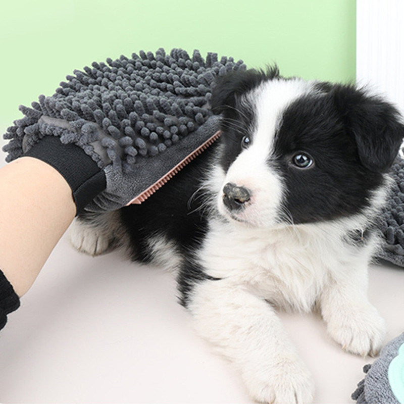 DOG GROOMING GLOVE - 2 IN 1