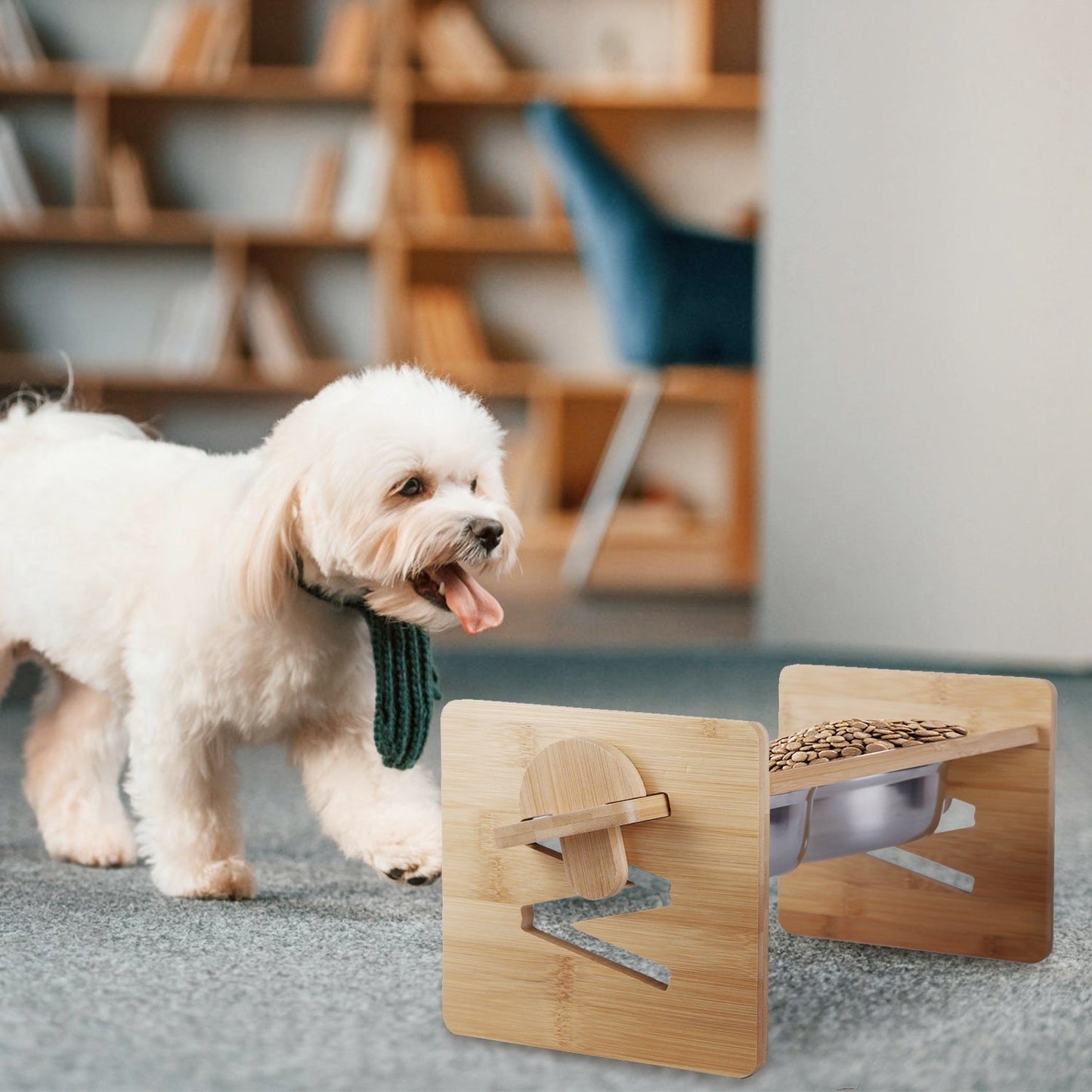 DOUBLE RAISED DOG BOWL