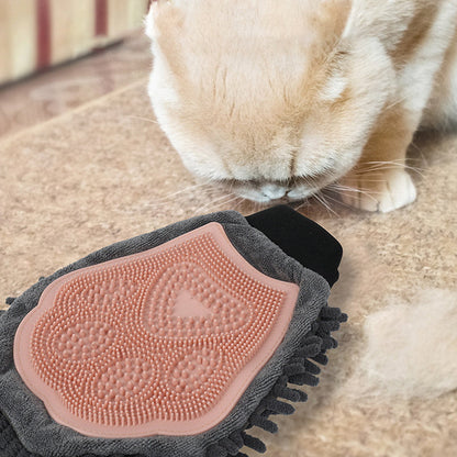 DOG GROOMING GLOVE - 2 IN 1