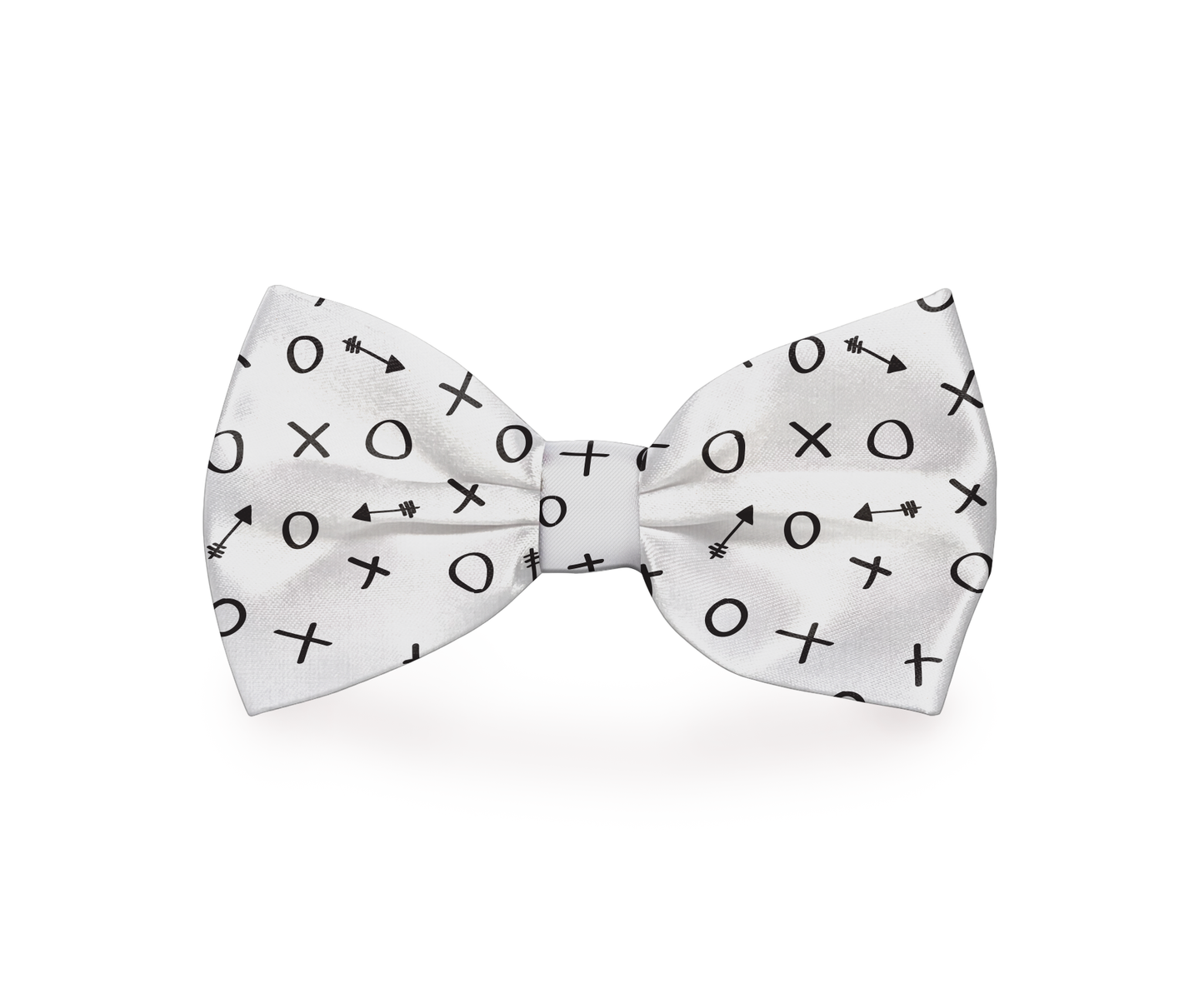 DOG BOW TIE - BLACK & WHITE