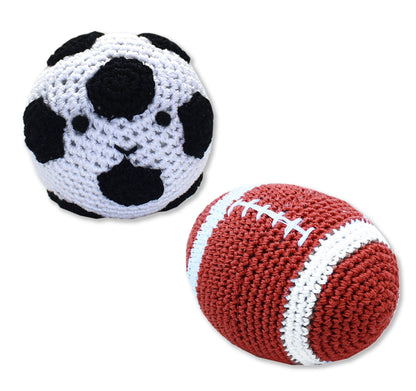 TOY SPORTS BALLS - ORGANIC COTTON - STUFFED