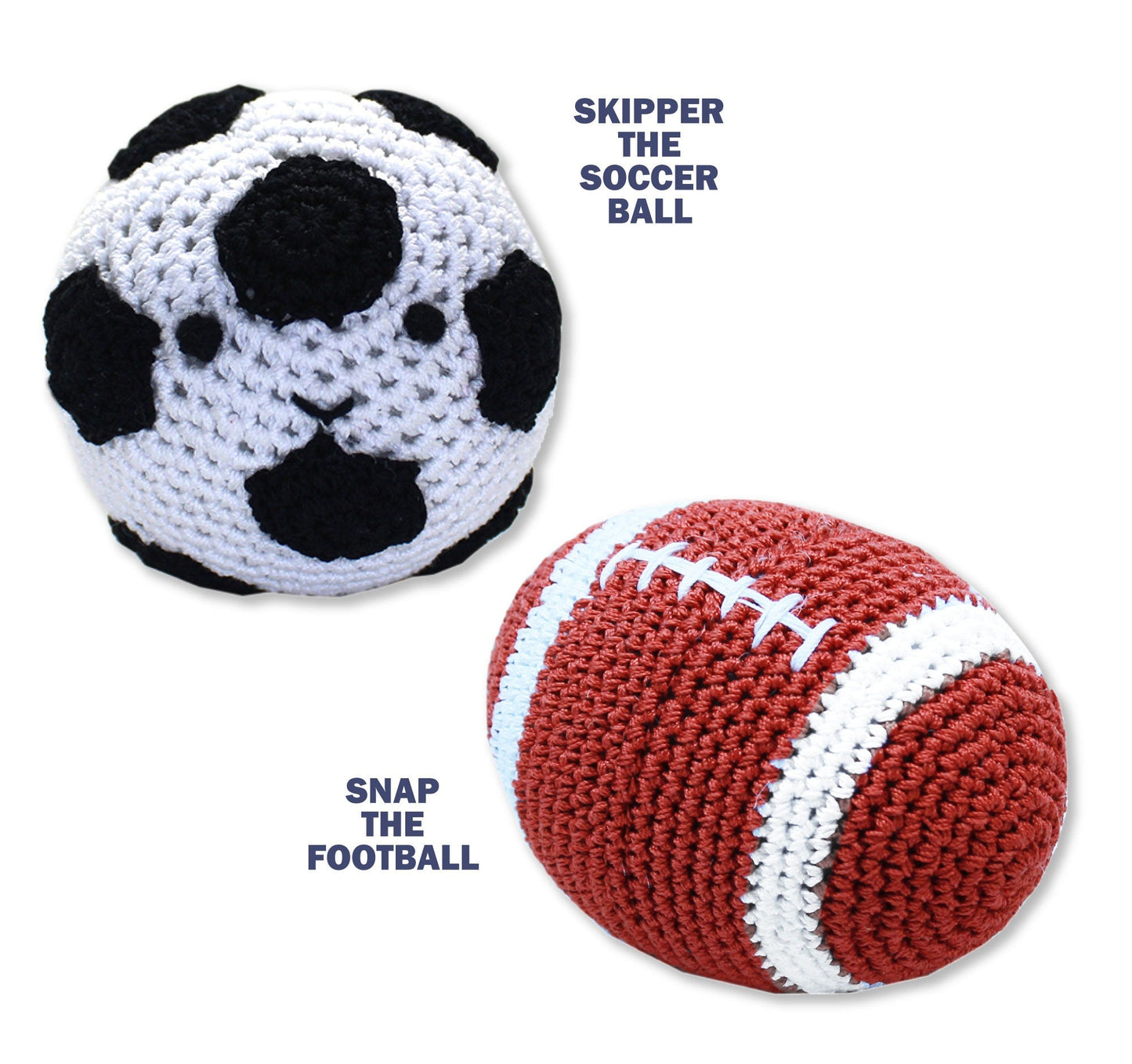 TOY SPORTS BALLS - ORGANIC COTTON - STUFFED