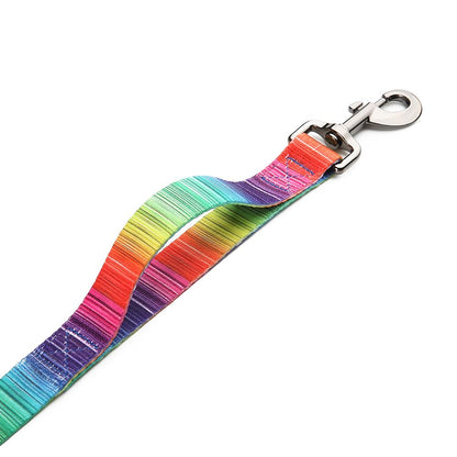 DOG HARNESS - LEASH & COLLAR SET - RAINBOW