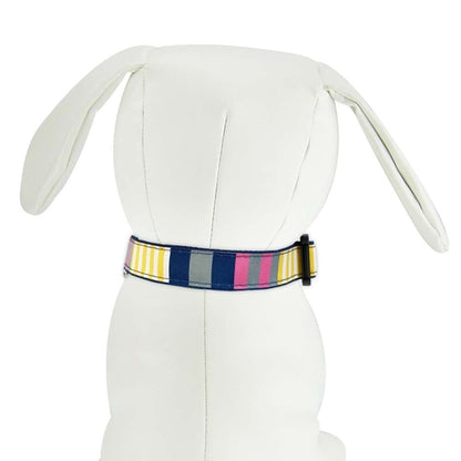 DOG COLLAR -  NAUTICAL STRIPE